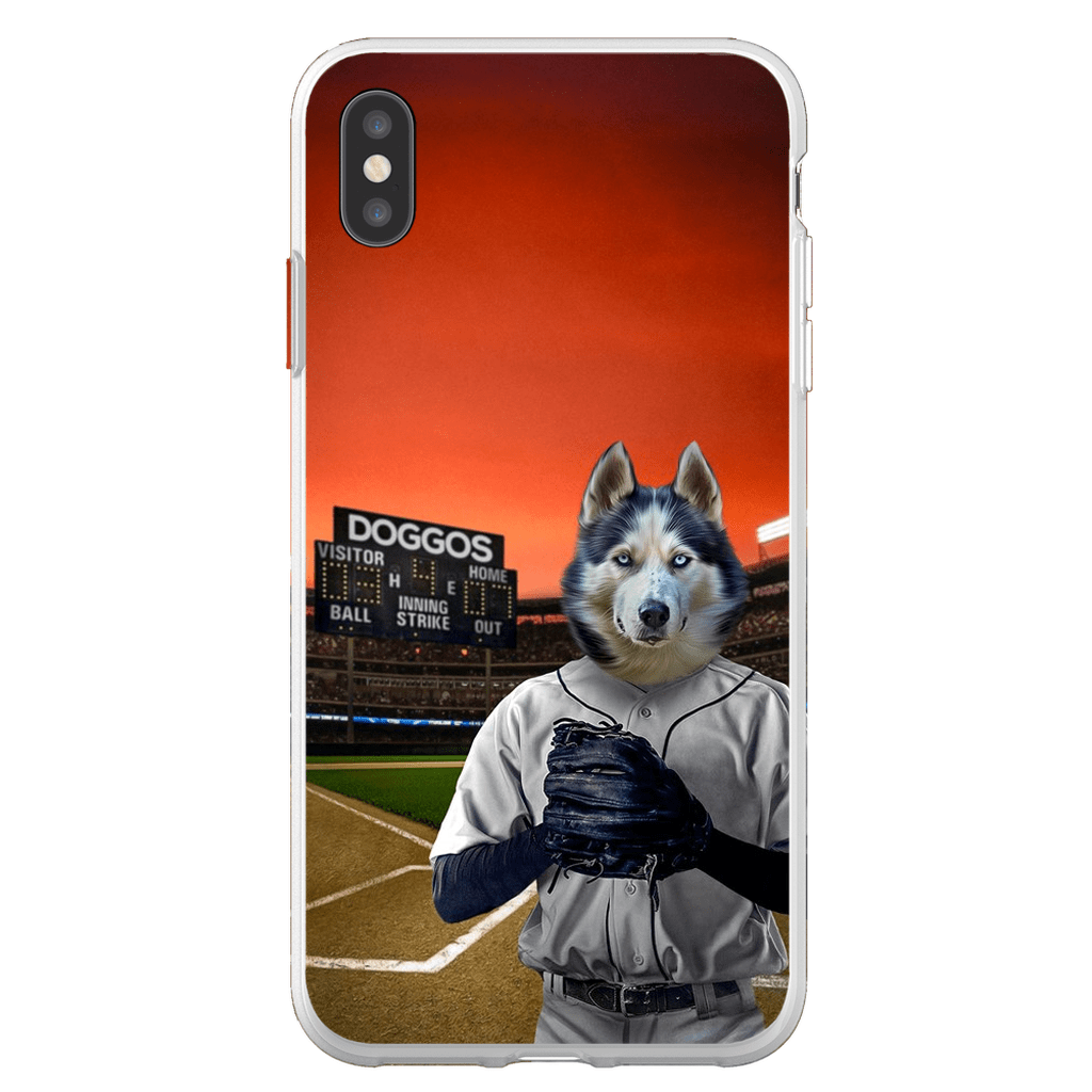 &#39;The Baseball Player&#39; Personalized Phone Case