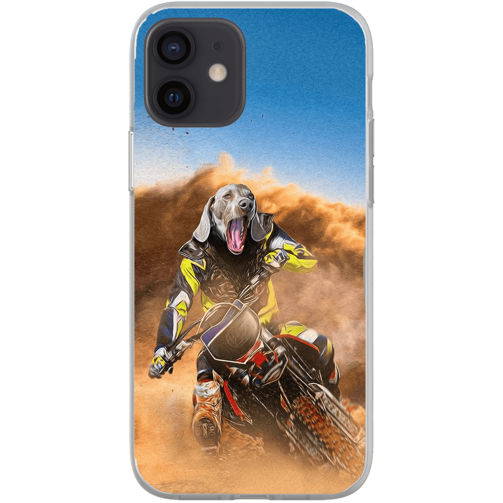 &#39;The Motocross Rider&#39; Personalized Phone Case