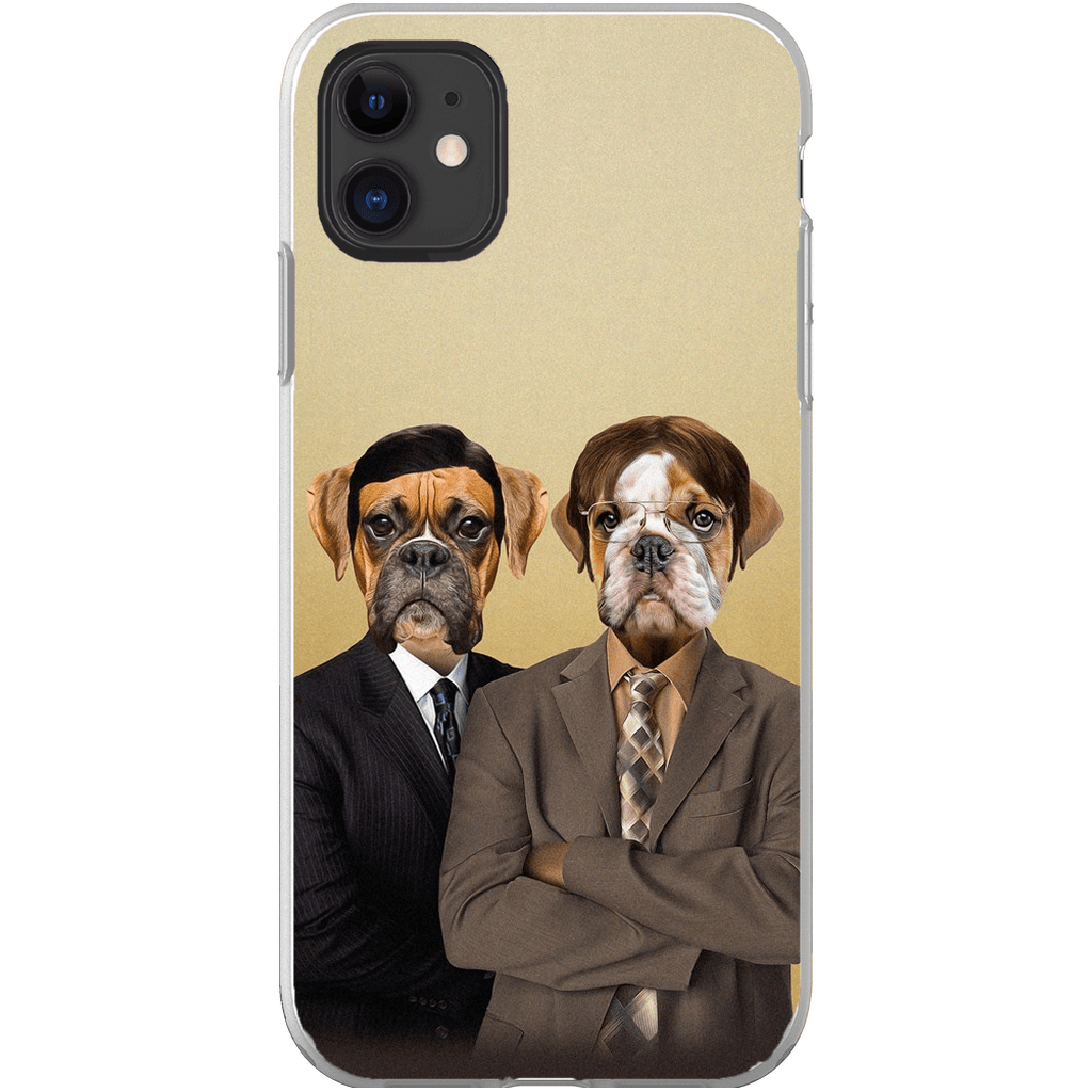 &#39;The Woofice&#39; Personalized 2 Pet Phone Case