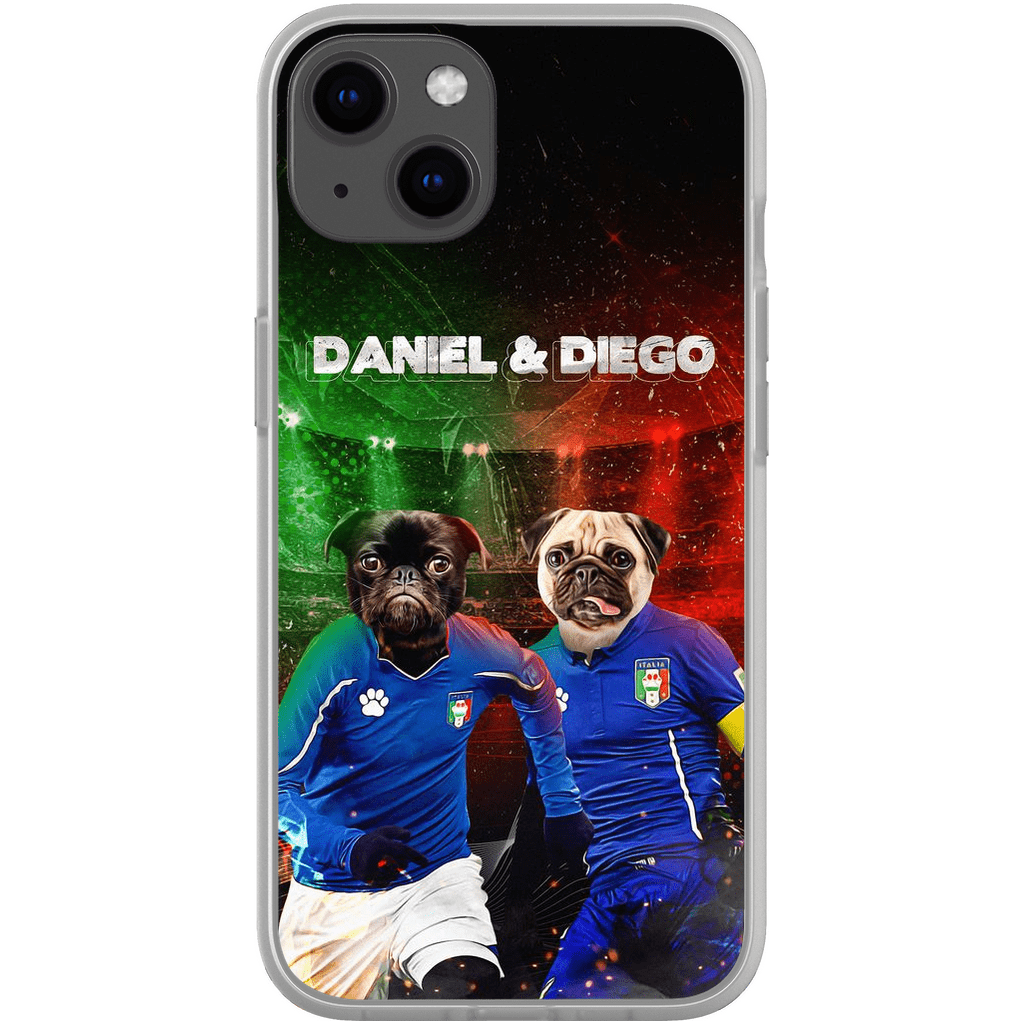 &#39;Italy Doggos&#39; Personalized 2 Pet Phone Case