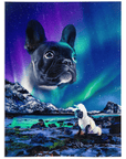 'Majestic Northern Lights' Personalized Pet Blanket