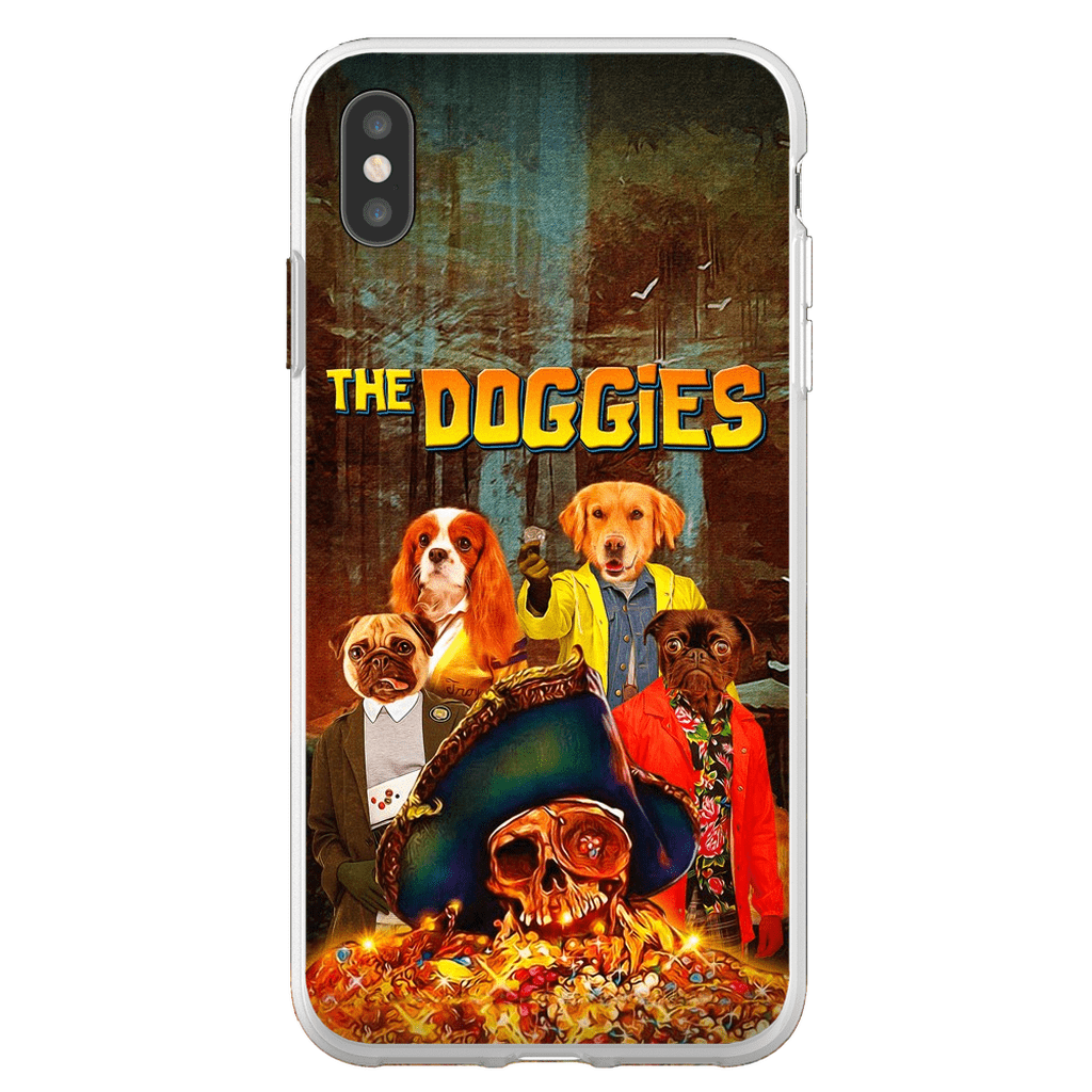 &#39;The Doggies&#39; Funda personalizada para teléfono con 4 mascotas