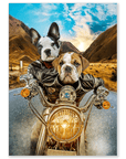 'Harley Wooferson' Personalized 2 Pet Poster