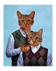 'Step Kitties' Personalized Pet Standing Canvas