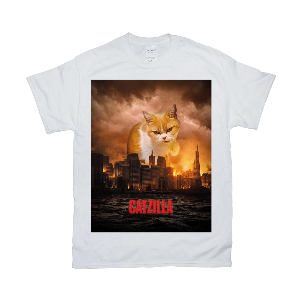 Camiseta personalizada para mascotas &#39;Catzilla&#39;