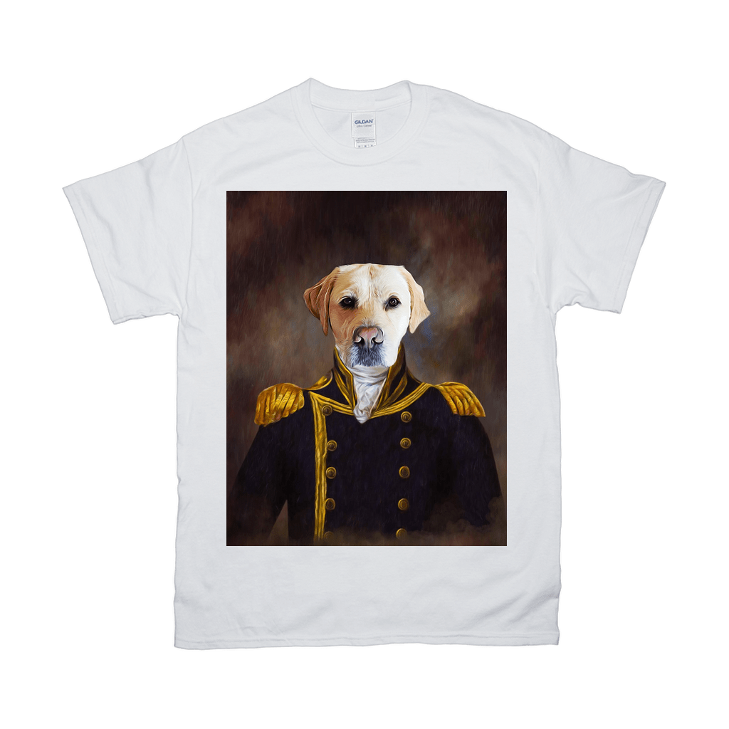 &#39;The Captain&#39; Personalized Pet T-Shirt