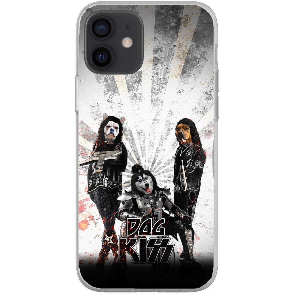 &#39;Kiss Doggos&#39; Personalized 3 Pet Phone Case