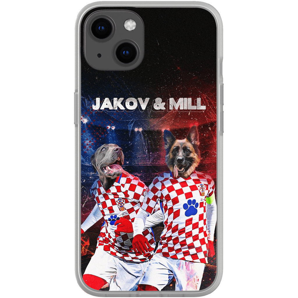 &#39;Croatia Doggos&#39; Personalized 2 Pet Phone Case