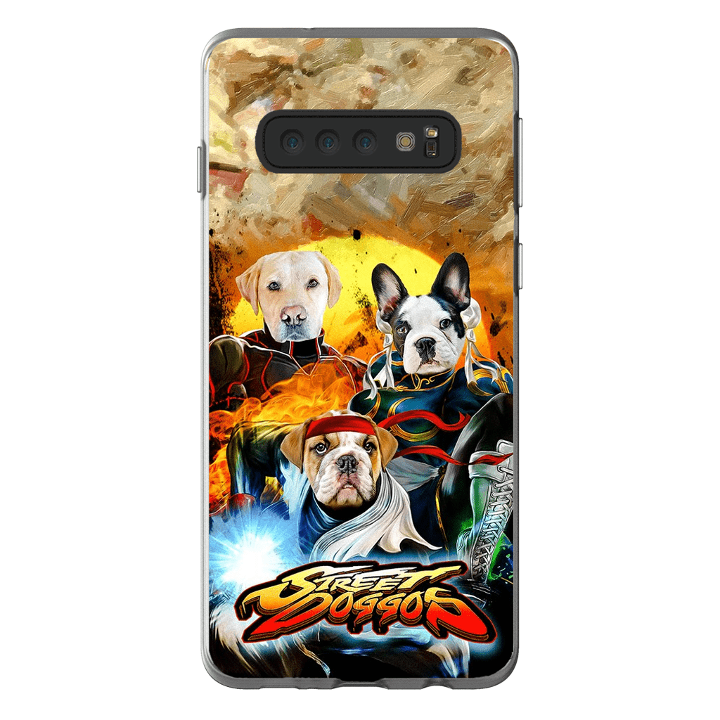 &#39;Street Doggos&#39; Funda personalizada para teléfono con 3 mascotas