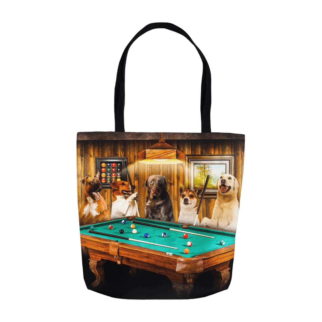 Bolsa de mano personalizada para 5 mascotas &#39;The Pool Players&#39;