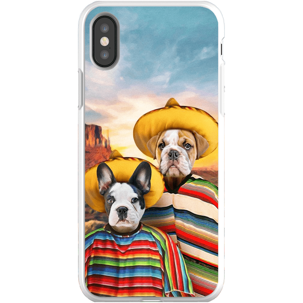 &#39;2 Amigos&#39; Funda personalizada para teléfono con 2 mascotas