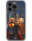 'Superdog & Aquadog' Personalized 2 Pet Phone Case