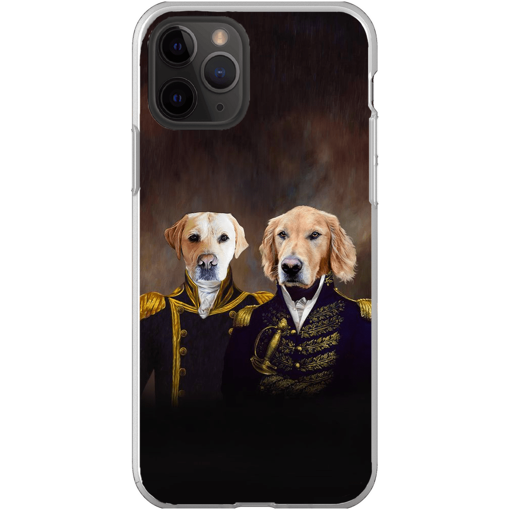 &#39;The Admiral and the Captain&#39; Personalized 2 Pet Phone Case