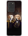 Funda personalizada para teléfono con 2 mascotas 'El Almirante y el Capitán'