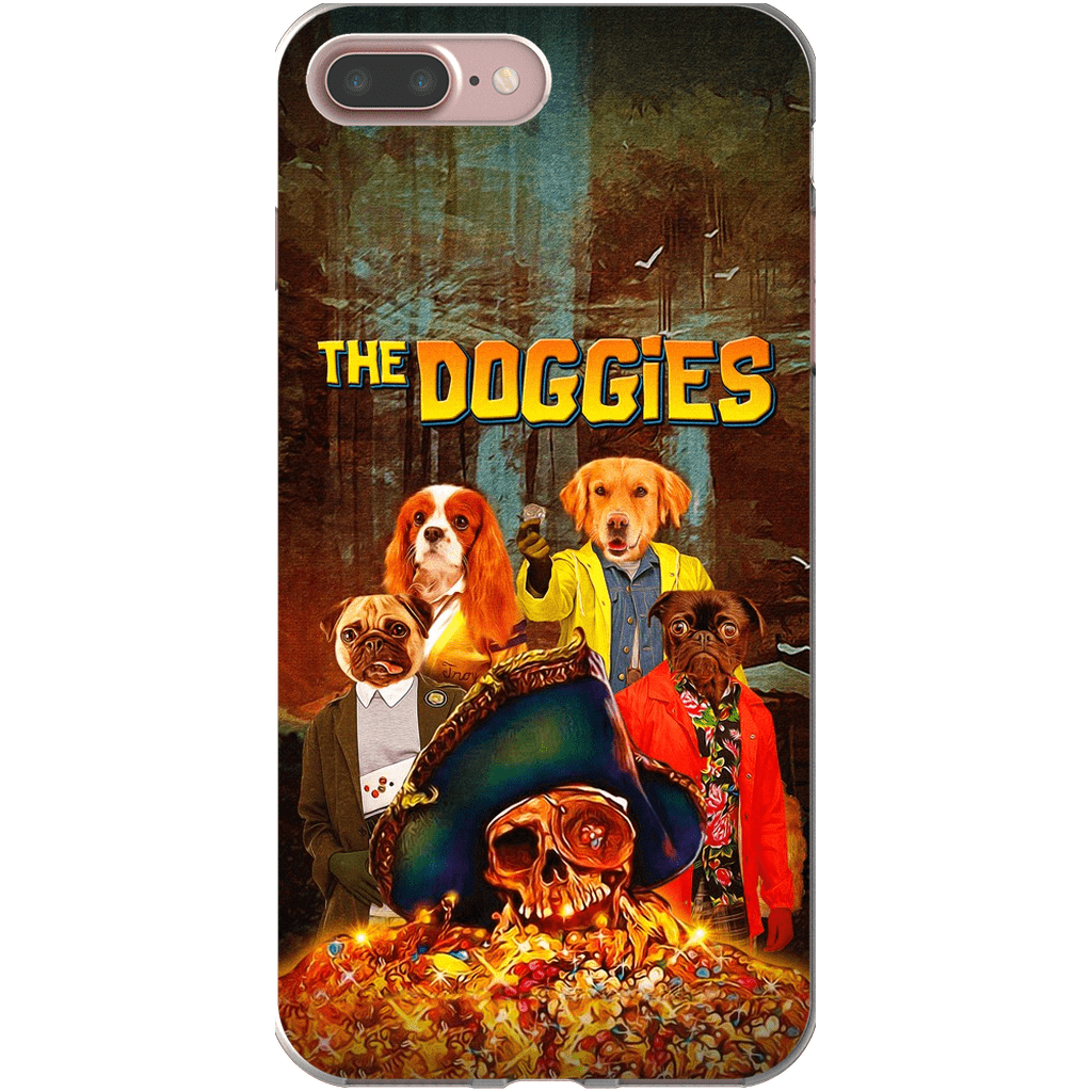 &#39;The Doggies&#39; Funda personalizada para teléfono con 4 mascotas