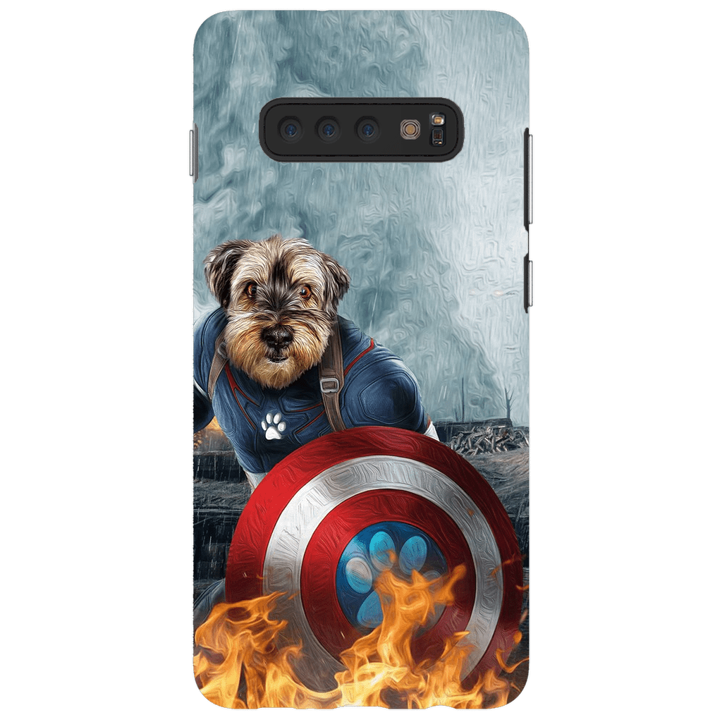 Funda para teléfono personalizada &#39;Capitán Doggmerica&#39;