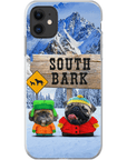 'South Bark' Personalized 2 Pet Phone Case