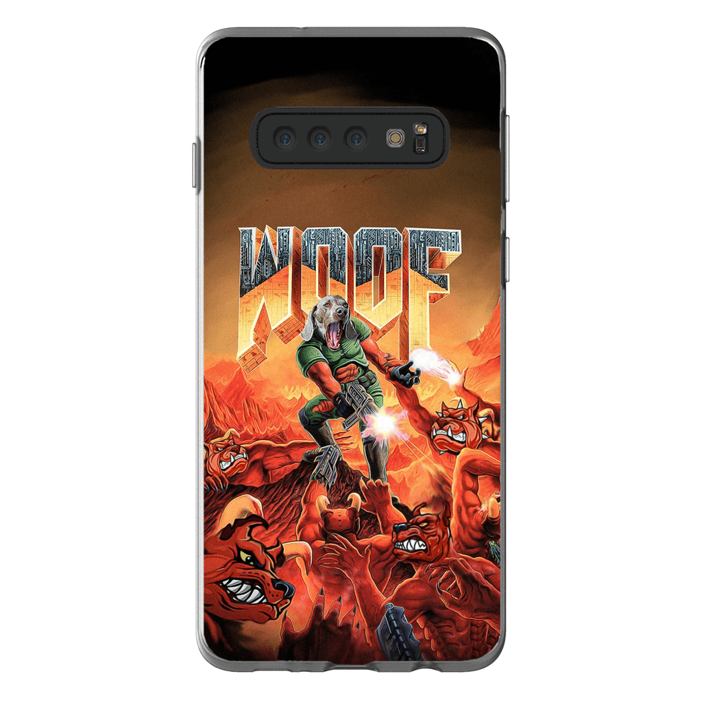 &#39;Woof&#39; Personalized Phone Case