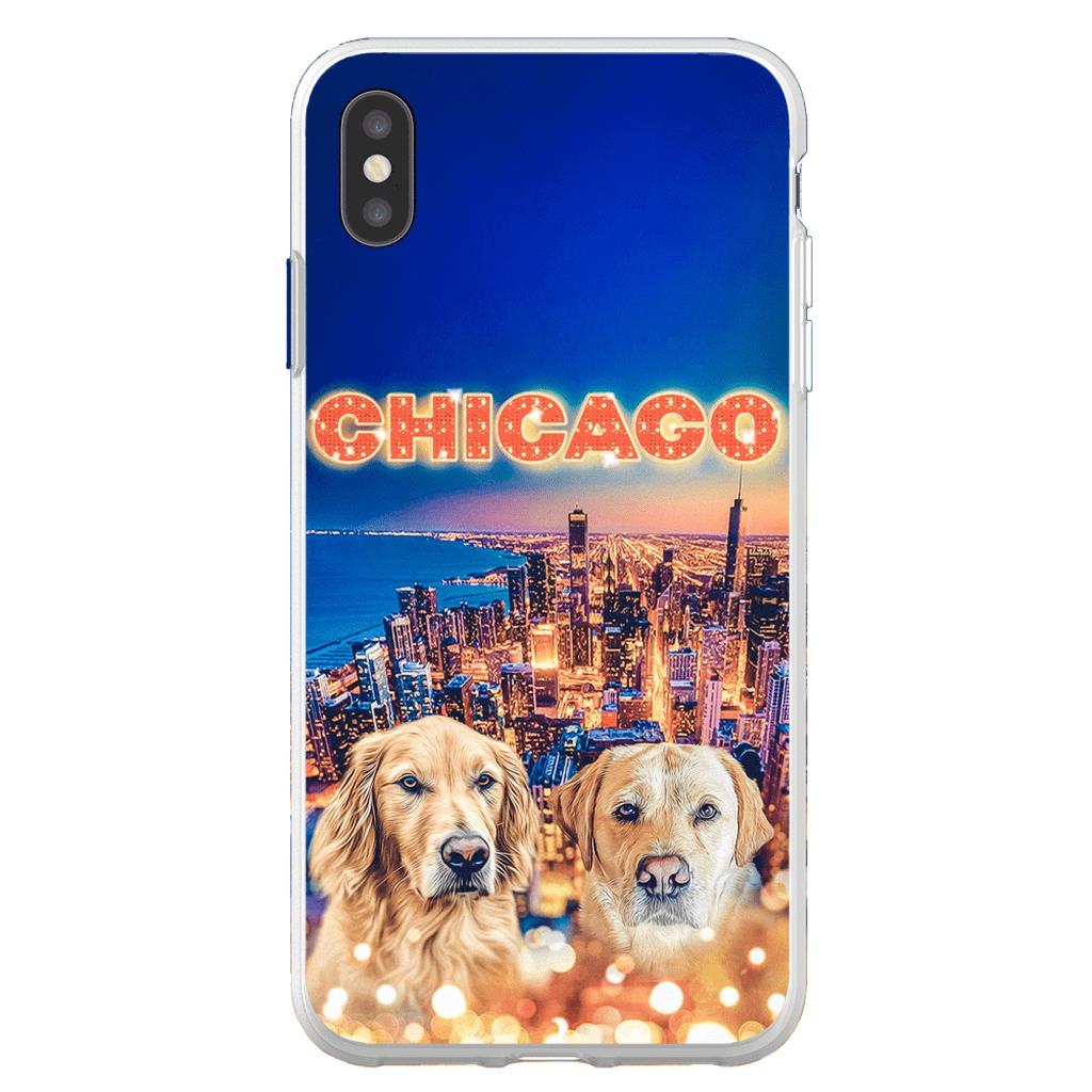 Funda personalizada para teléfono con 2 mascotas &#39;Doggos Of Chicago&#39;