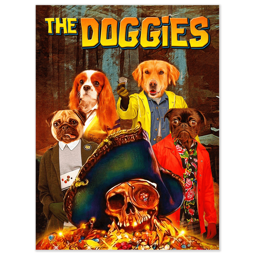 Póster personalizado de 4 mascotas &#39;The Doggies&#39;