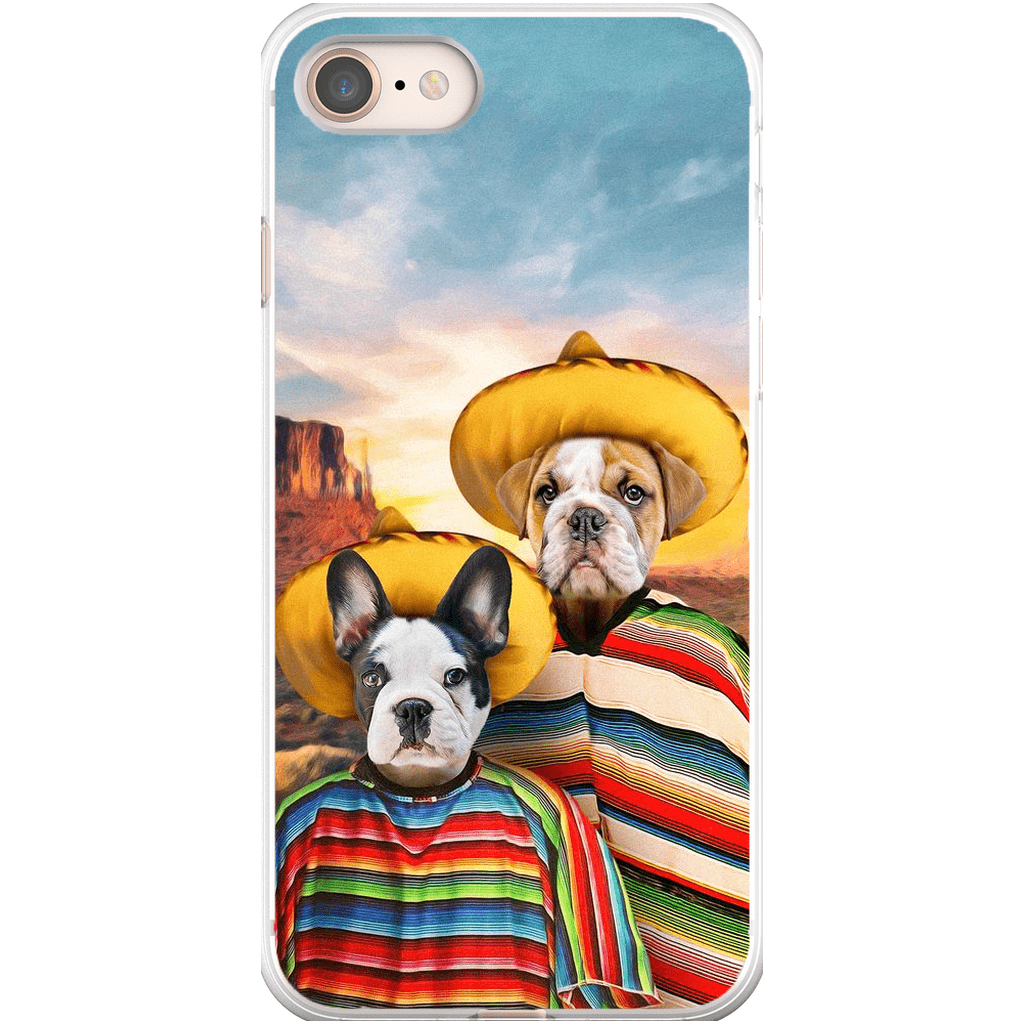 &#39;2 Amigos&#39; Funda personalizada para teléfono con 2 mascotas