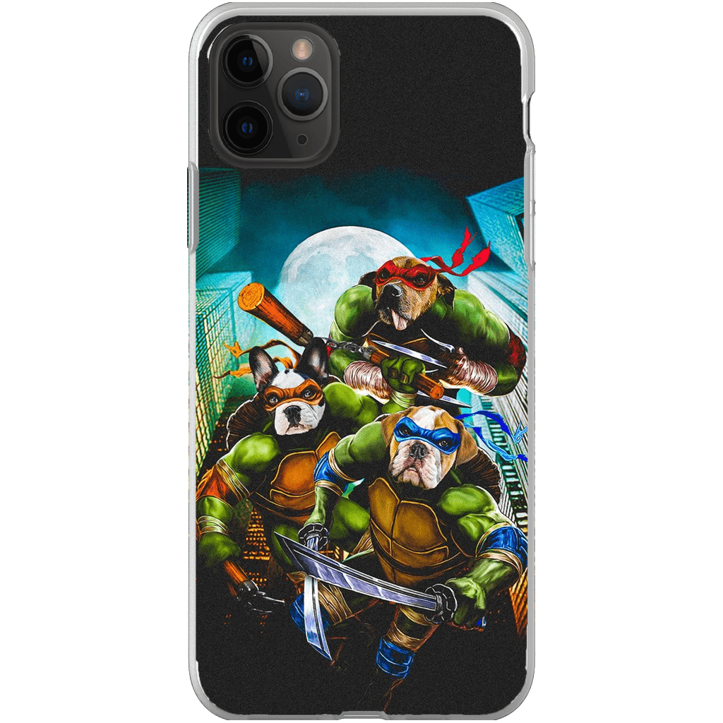 &#39;Teenage Mutant Ninja Doggos&#39; Personalized 3 Pet Phone Case