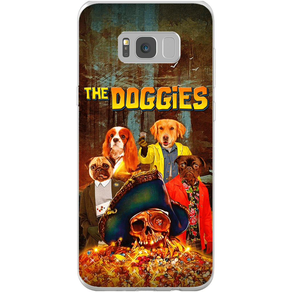 &#39;The Doggies&#39; Funda personalizada para teléfono con 4 mascotas