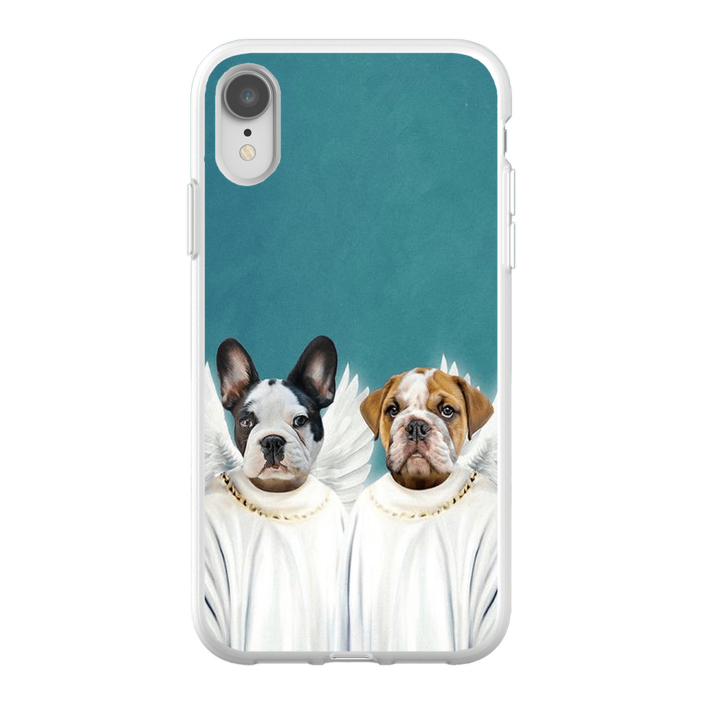 &#39;2 Angels&#39; Personalized Pets Phone Case