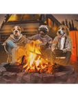 'The Campers' Personalized 3 Pet Blanket