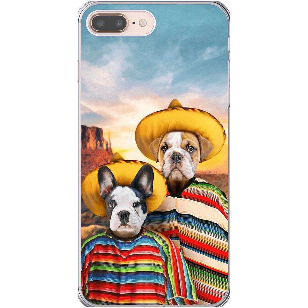 &#39;2 Amigos&#39; Funda personalizada para teléfono con 2 mascotas