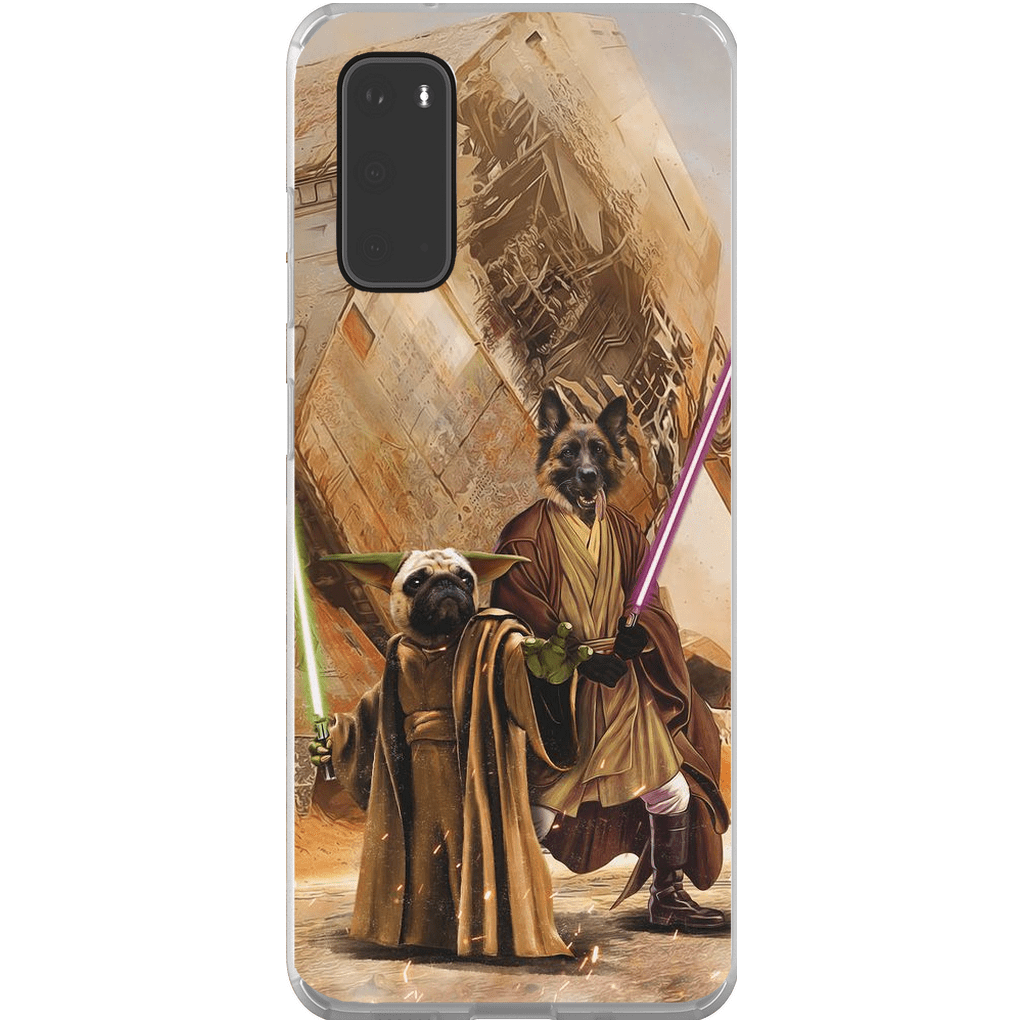 &#39;Yodogg &amp; Jedi-Doggo&#39; Personalized 2 Pet Phone Case