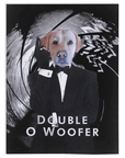 'Double O Woofer' Personalized Pet Blanket