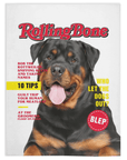 'Rolling Bone' Personalized Pet Blanket