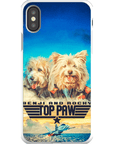 Funda personalizada para teléfono con 2 mascotas 'Top Paw'