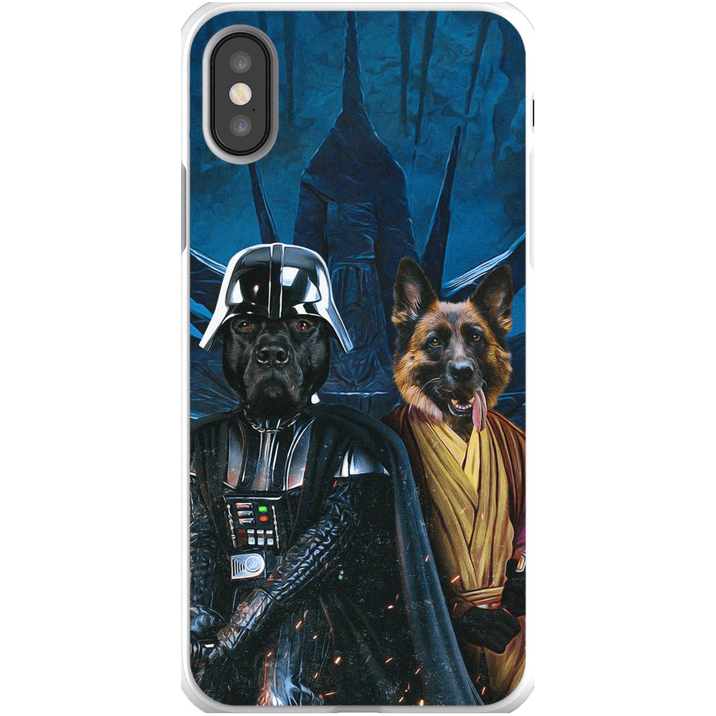 &#39;Darth Woofer &amp; Jedi-Doggo&#39; Personalized 2 Pet Phone Case