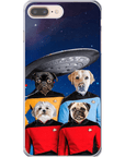 'Doggo-Trek' Funda personalizada para teléfono con 4 mascotas