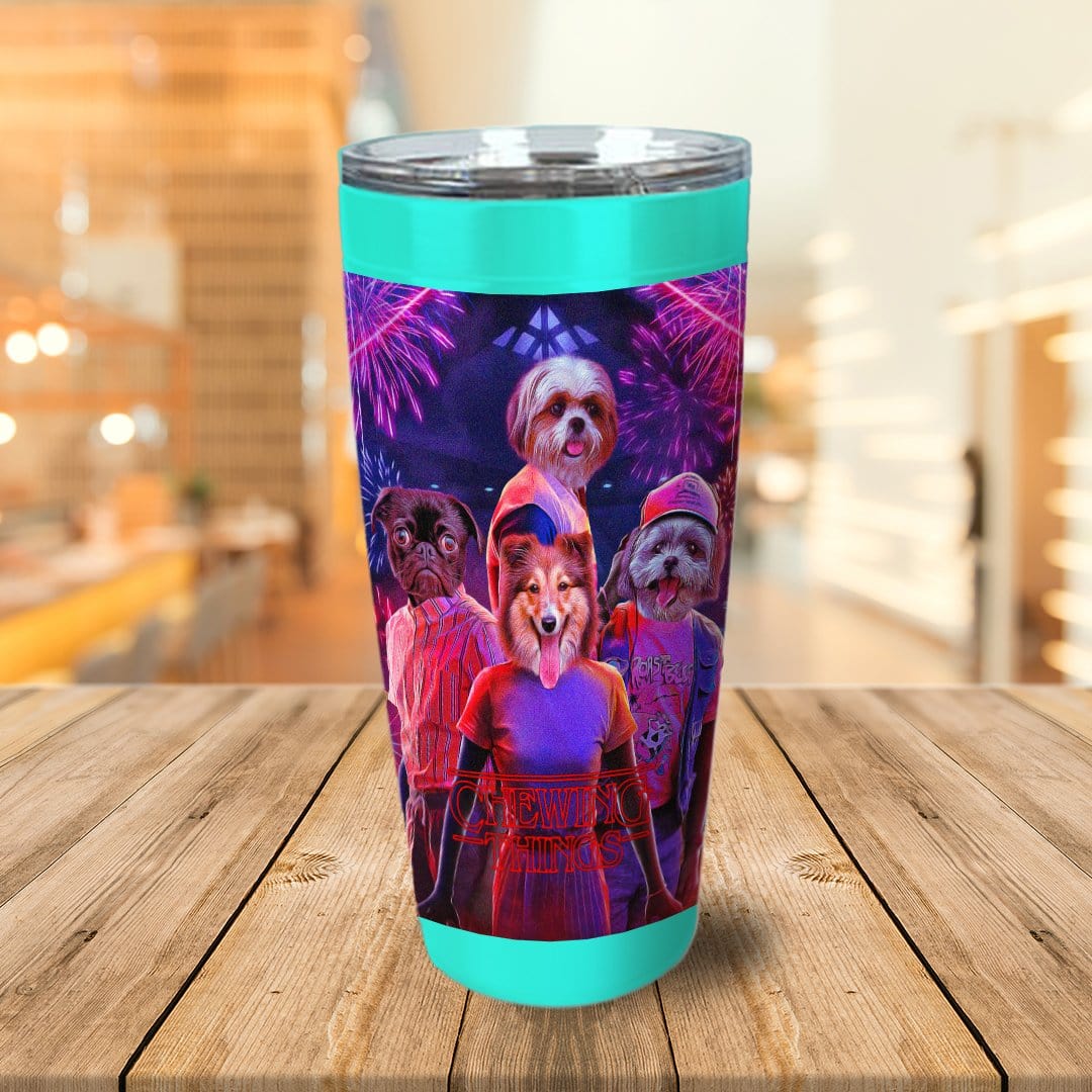 &#39;Chewing Things&#39; Personalized 4 Pet Tumbler