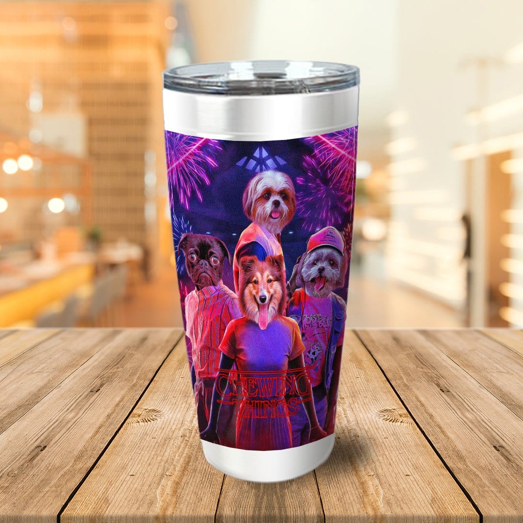 &#39;Chewing Things&#39; Personalized 4 Pet Tumbler