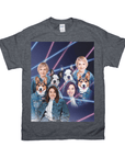 Camiseta personalizada 'Lazer Portrait 2 Pet &amp; Humans(Mujeres) de los años 80'