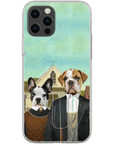 'American Pawthic' Personalized 2 Pet Phone Case