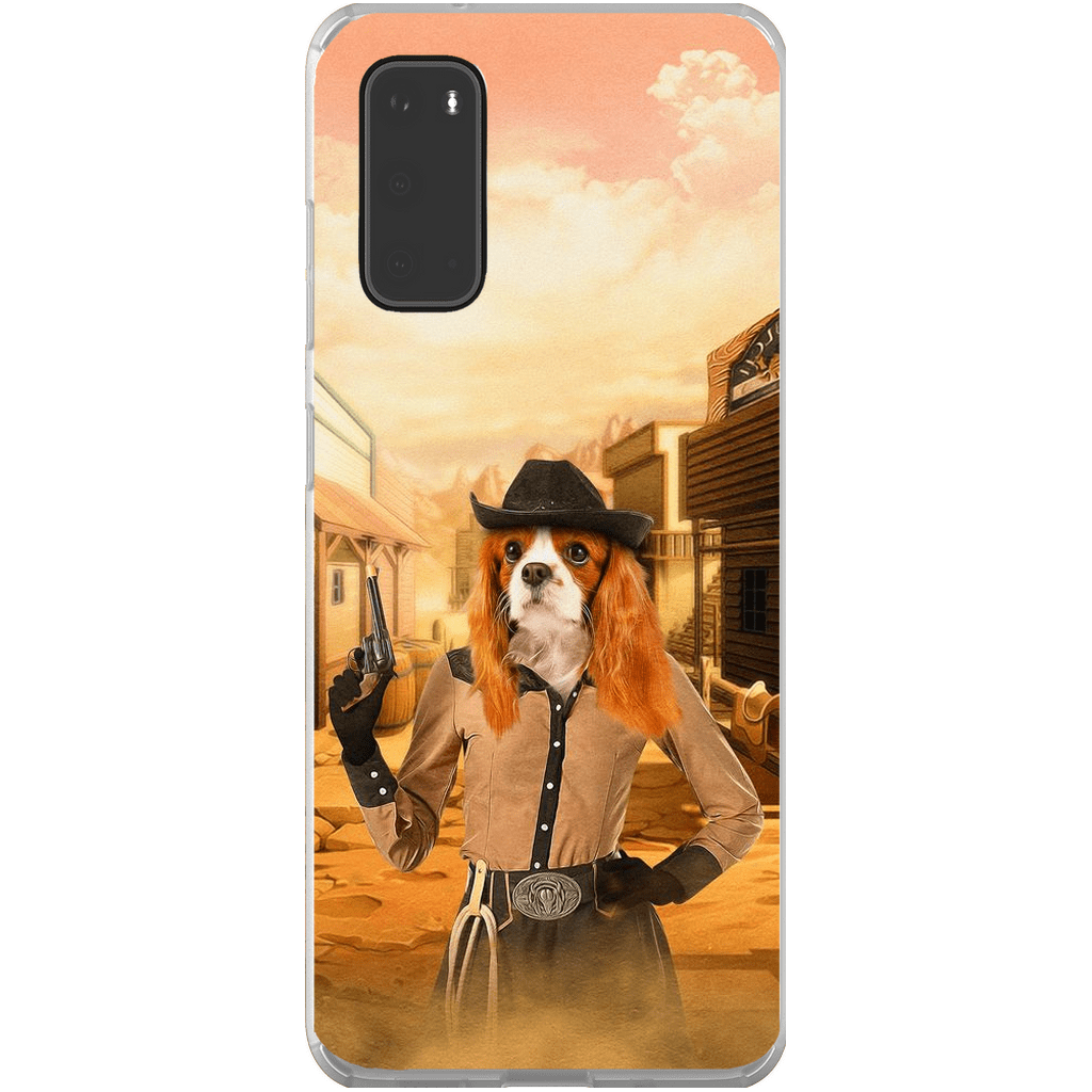 &#39;The Cowgirl&#39; Personalized Phone Case