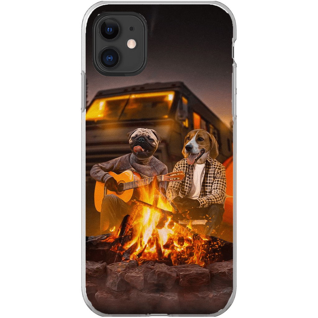 &#39;The Campers&#39; Personalized 2 Pet Phone Case