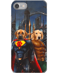 'Superdog & Aquadog' Personalized 2 Pet Phone Case