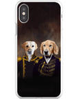 Funda personalizada para teléfono con 2 mascotas 'El Almirante y el Capitán'