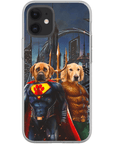 'Superdog & Aquadog' Personalized 2 Pet Phone Case