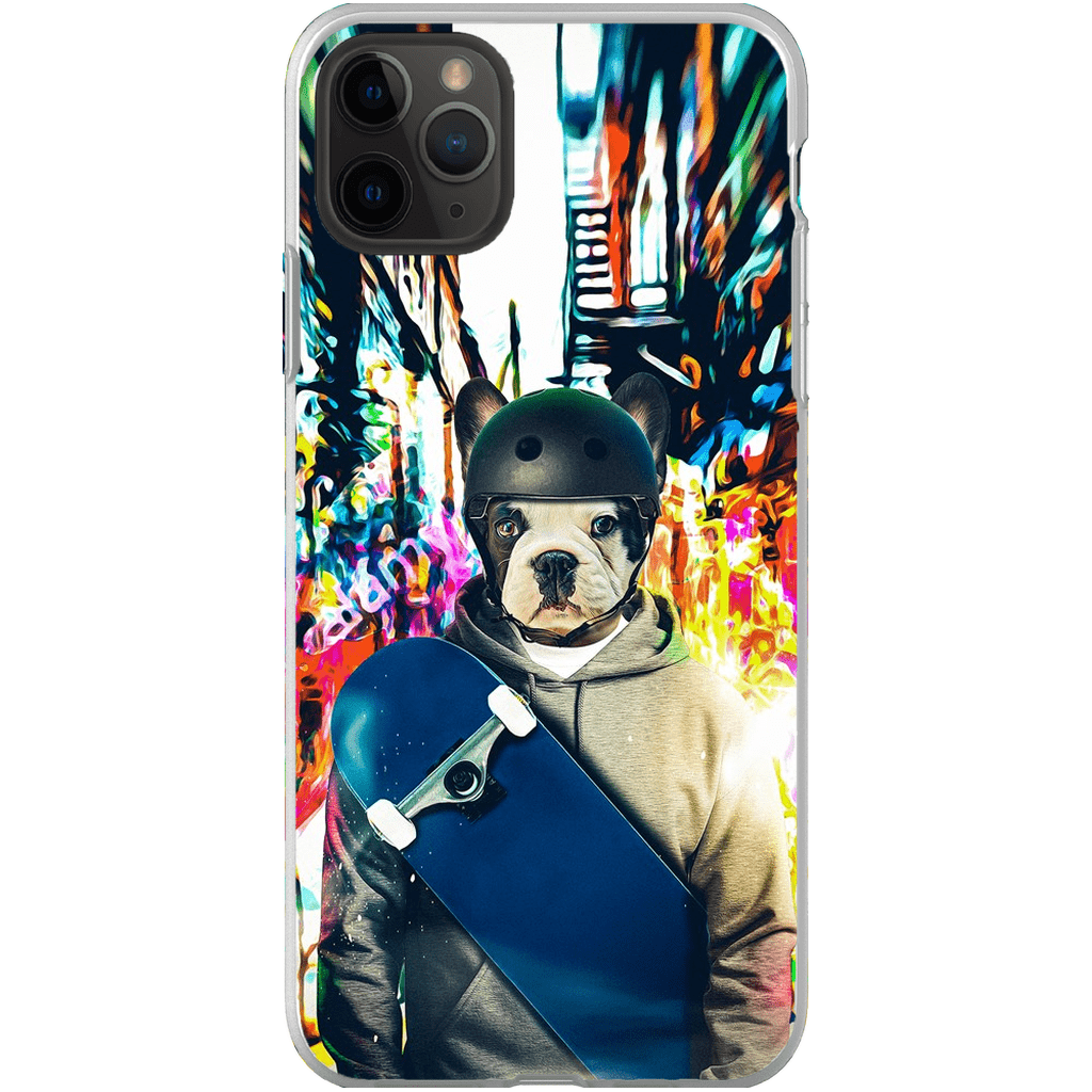 &#39;The Skateboarder&#39; Personalized Phone Case