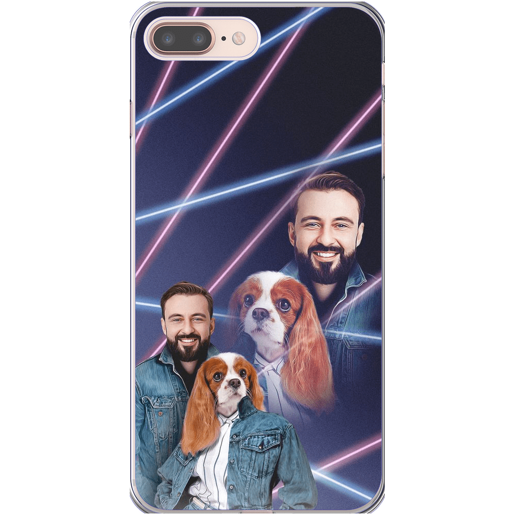 &#39;1980s Lazer Portrait Pet(Female)/Human(Male)&#39; Personalized Phone Case