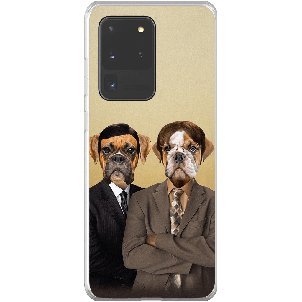 &#39;The Woofice&#39; Personalized 2 Pet Phone Case