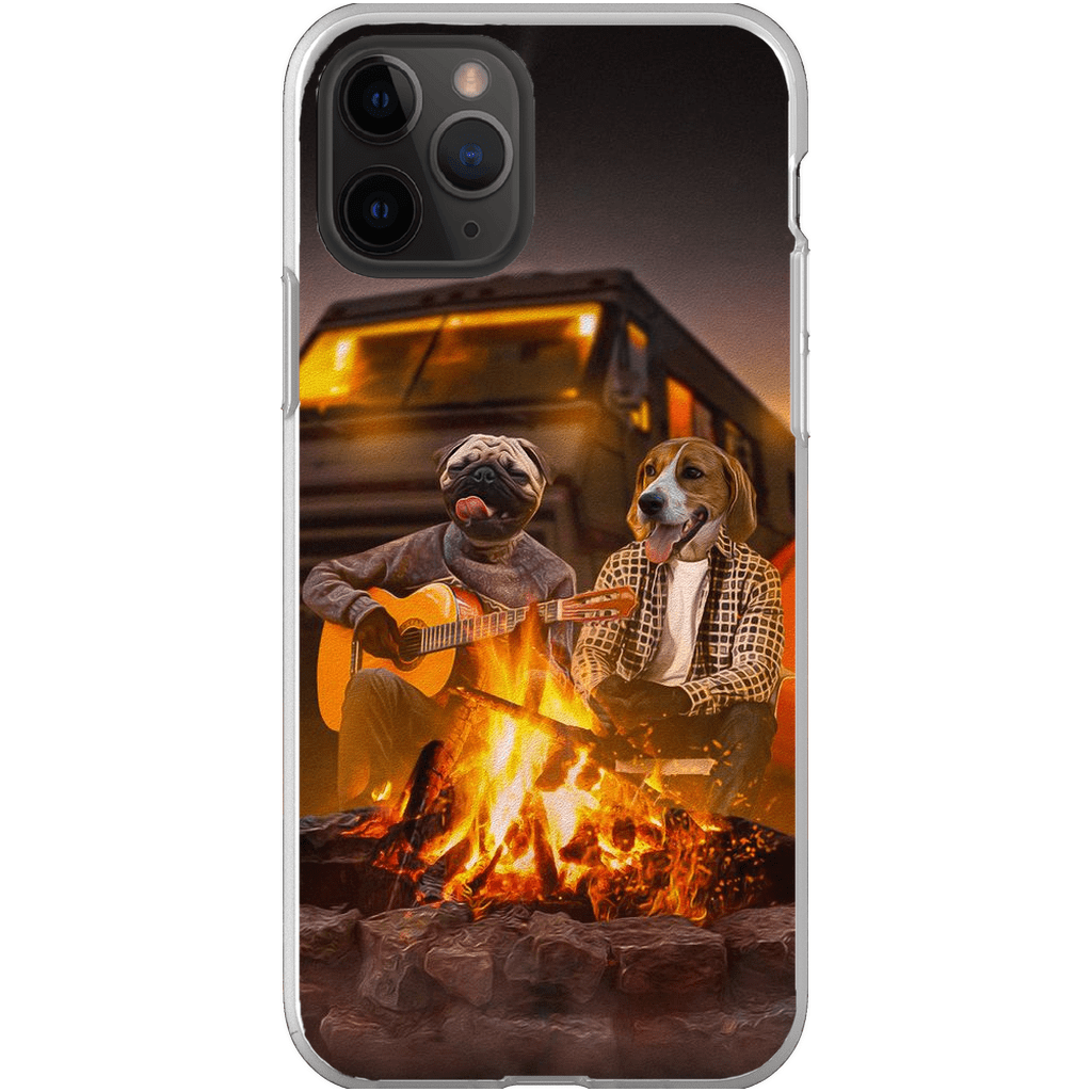 &#39;The Campers&#39; Personalized 2 Pet Phone Case