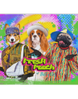 'The Fresh Pooch' Personalized 3 Pet Blanket